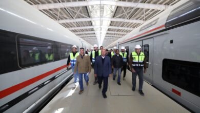 الوزير:-الانتهاء-من-تركيب-138-كيلو-متر-من-قضبان-الخط-الأول-من-القطار-السريع-«السخنة-–-مطروح»