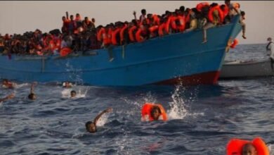 غرق-قارب-هجرة-غير-شرعية-في-طريقه-إلى-اليونان