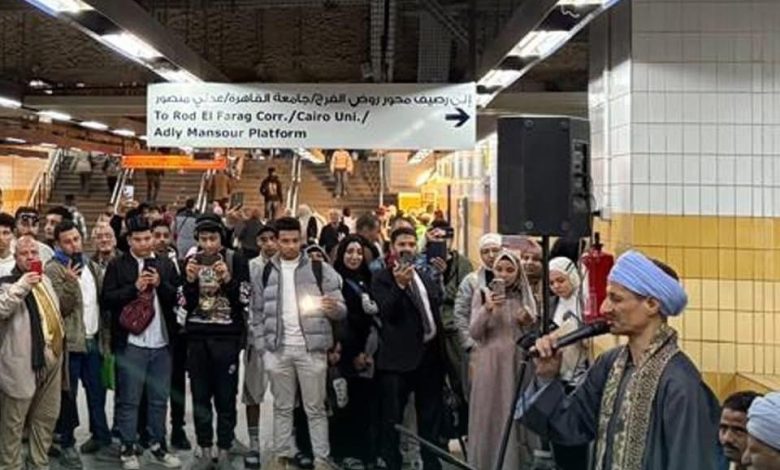 أجواء-رمضانية-مميزة-داخل-محطة-ناصر-بالخط-الأخضر-الثالث