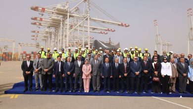 كامل-الوزير-يشهد-انطلاق-التشغيل-التجريبي-التجاري-لمحطة-الحاويات-«تحيا-مصر -1»-بميناء-دمياط