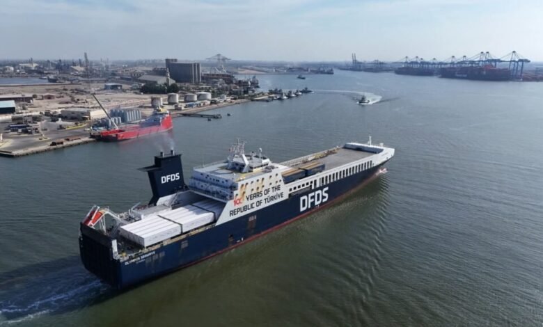 ميناء-دمياط-يستقبل-10-سفن-خلال-24-ساعة