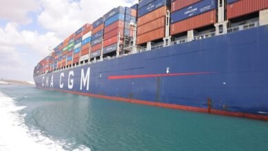 تقرير-دولي-:-10‎%‎-من-سفن-الحاويات-عالق-في-مضيق-هرمز