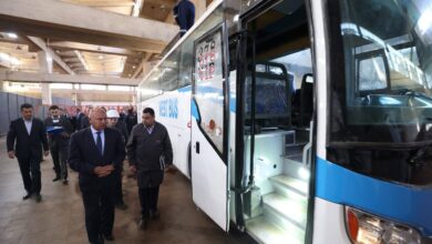 وزير-النقل-يتفقد-المركز-الفني-للصيانة-وإصلاح-اتوبيسات-الشركة-القابضة-للنقل-البحرى-والبرى