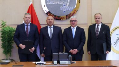 توقيع-عقد-ومذكرة-تفاهم-لتطوير-محطة-بضائع-بميناء-السخنة