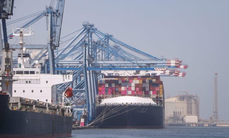 ميناء-دمياط-:-تستقبل-سفينة-الحاويات-العملاقة-(-ym-wellspring-)-القادمة-من-سنغافورة