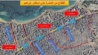 الإسكندرية:-بدء-تنفيذ-فتح-دورانات-جديدة-أسفل-مسار-المترو-لربط-الاتجاهين-القبلي-والبحري