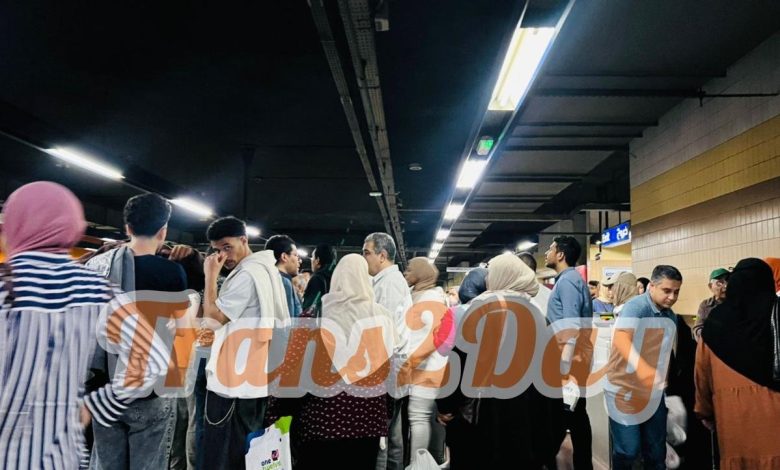 الخط-الثالث-:-توقف-المترو-في-محطة-العباسية-لوجود-عطل-فني