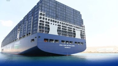قناة-السويس-تشهد-عبور-cma-cgm-notre-dame-إحدى-أكبر-سفن-الحاويات-في-العالم-تعمل-بالغاز-الطبيعي-المسال