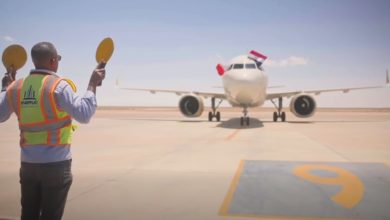 مطار-العلمين-الدولي-يستقبل-أولى-رحلات-“جلف-إير”-قادمة-من-البحرين