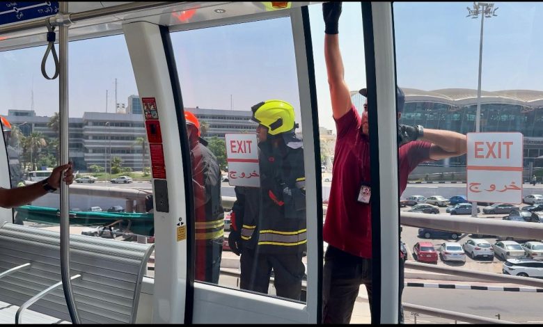 مطار-القاهرة-ينفذ-تجربة-طوارئ-جزئية-لمحاكاة-إخلاء-الناقل-الآلي