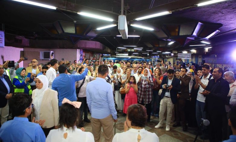 في-تعاون-بين-«النقل»-و«الثقافة».-دار-الأوبرا-تُضيء-محطة-«الشهداء»-التبادلية-بعروض-فنية-وغنائية