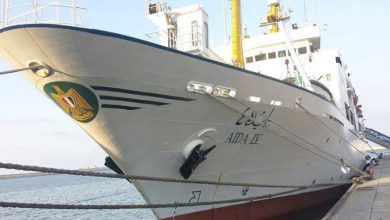 السفينة-«عايدة-4»-ترسو-بميناء-الجزائر-في-أول-زيارة-رسمية-لها